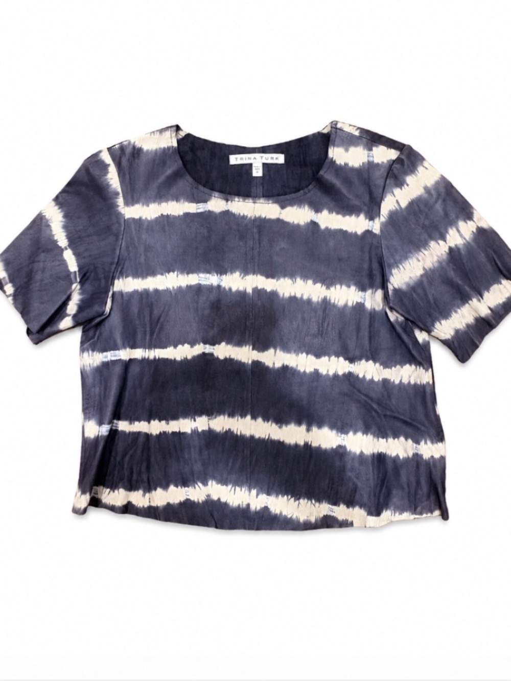 Trina Turk | Memphis | 100% Lamb Leather | Tie Dye | Top S